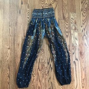 Bohemian Island Peacock Harem Pant